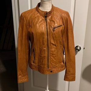 MARC Womens Moto Leather Jacket